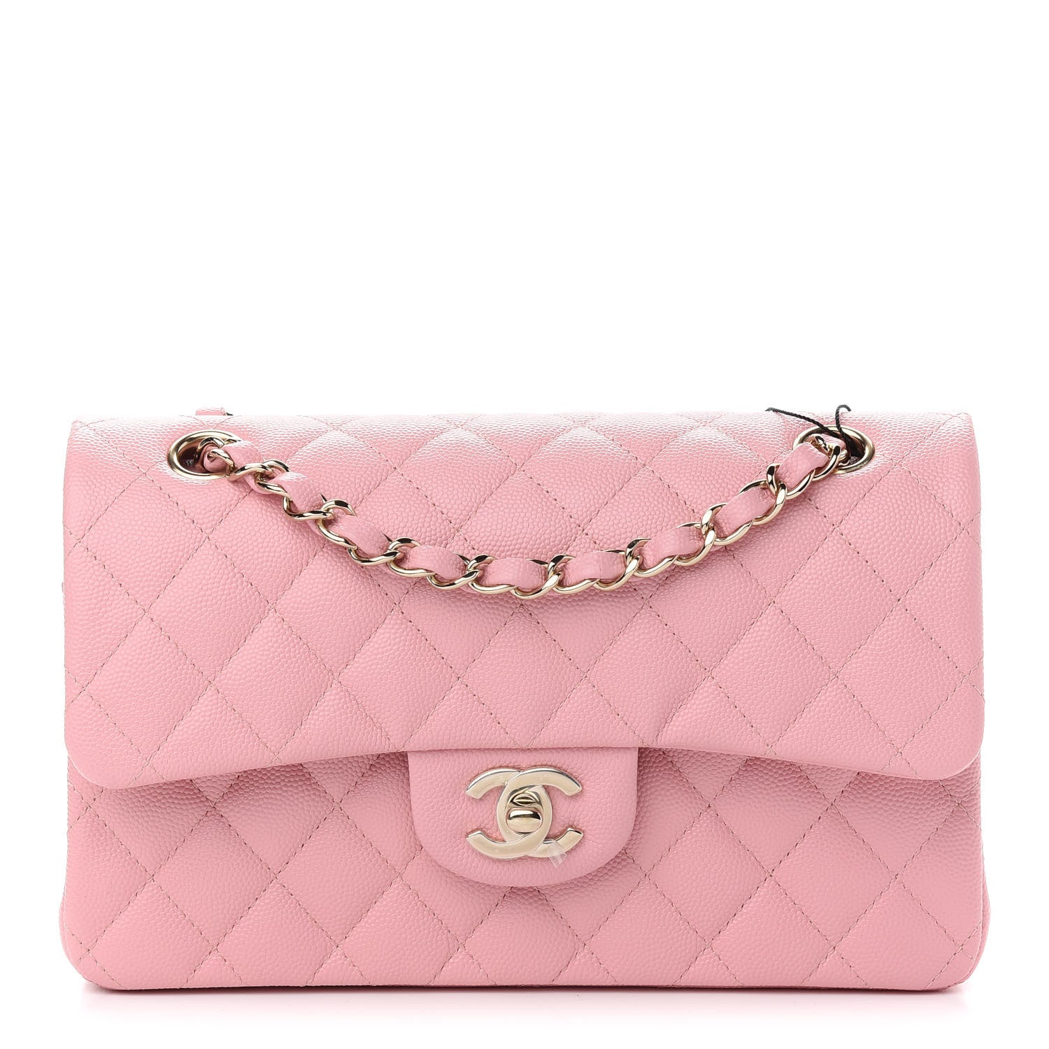Chanel Caviar Quilted Small Double Flap Pink 1 of 9
