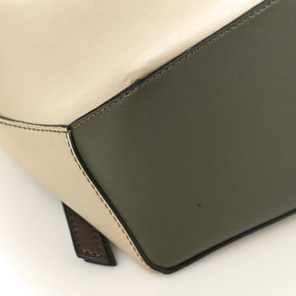 Loewe Calfskin Small Puzzle Edge Bag Laurel Green Light Oat 8 of 9
