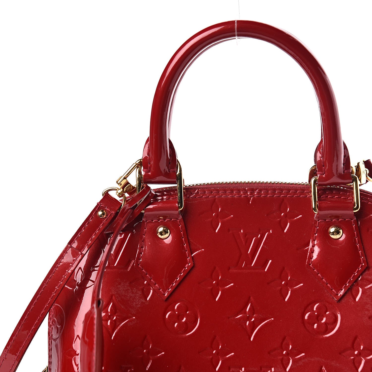 Louis Vuitton Vernis Alma BB Pomme D'Amour 10 of 12