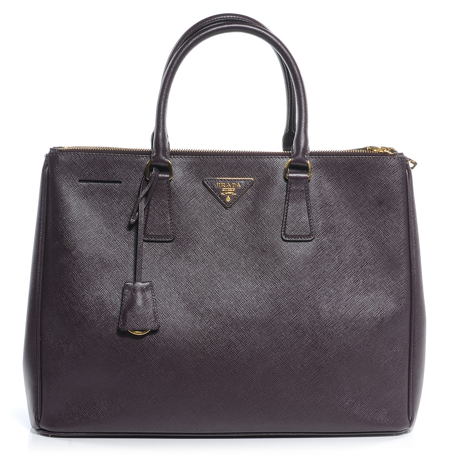 Prada Saffiano Lux Large Tote Bordeaux 1 of 8