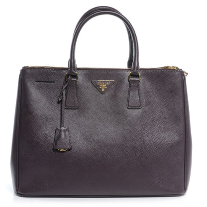 Prada Saffiano Lux Large Tote Bordeaux 1 of 8