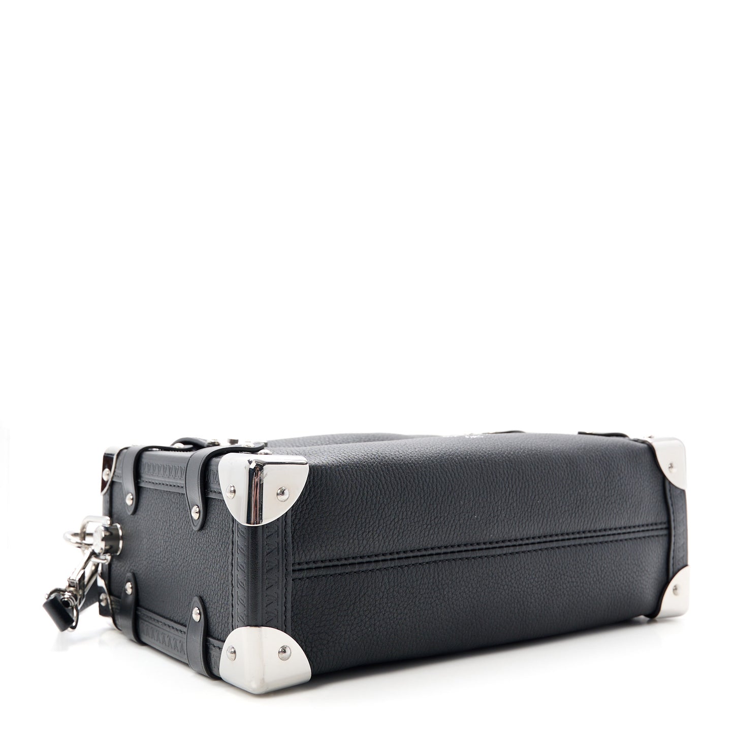 Grained Calfskin Side Trunk MM Black