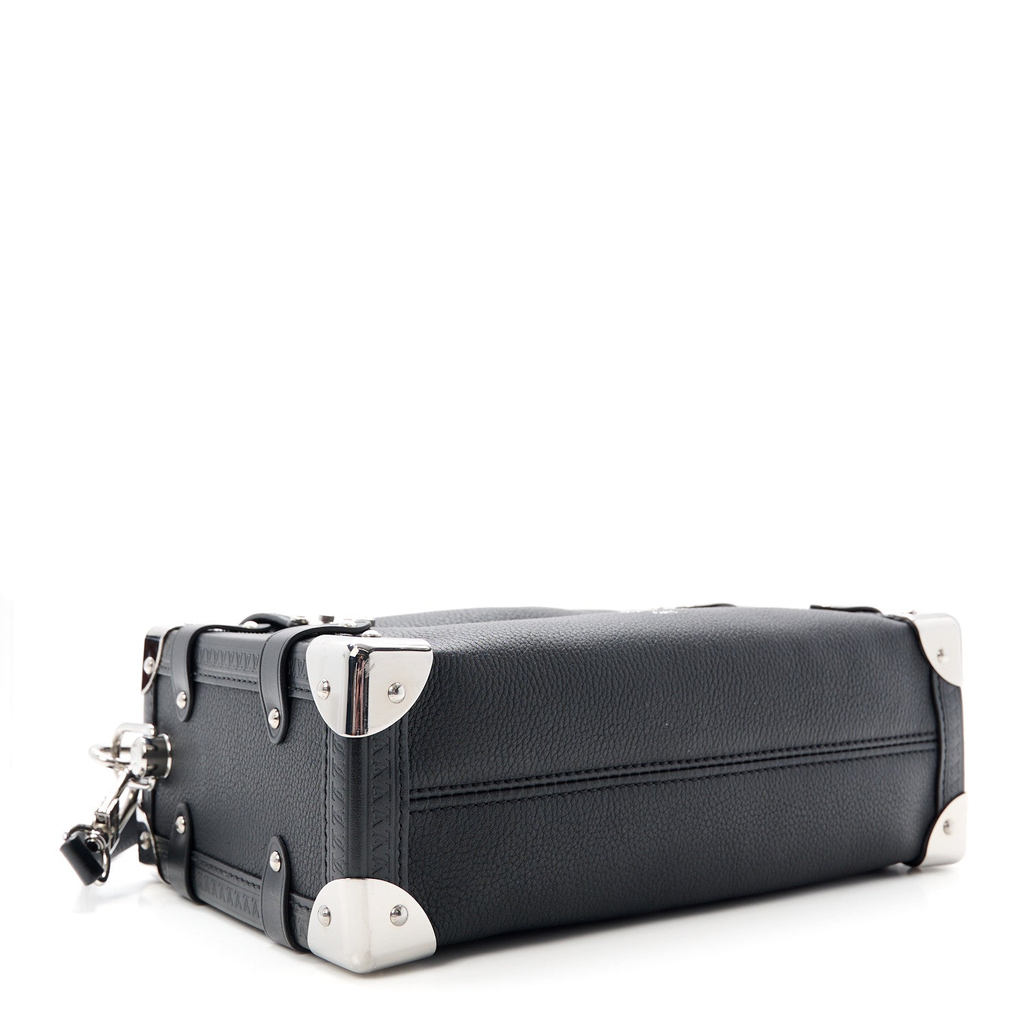 Louis Vuitton Grained Calfskin Side Trunk MM Black 4 of 8