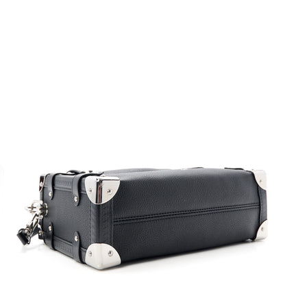 Louis Vuitton Grained Calfskin Side Trunk MM Black 4 of 8
