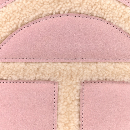 Telfar X UGG Suede Shearling Large Shopping Bag Pink 7 of 10