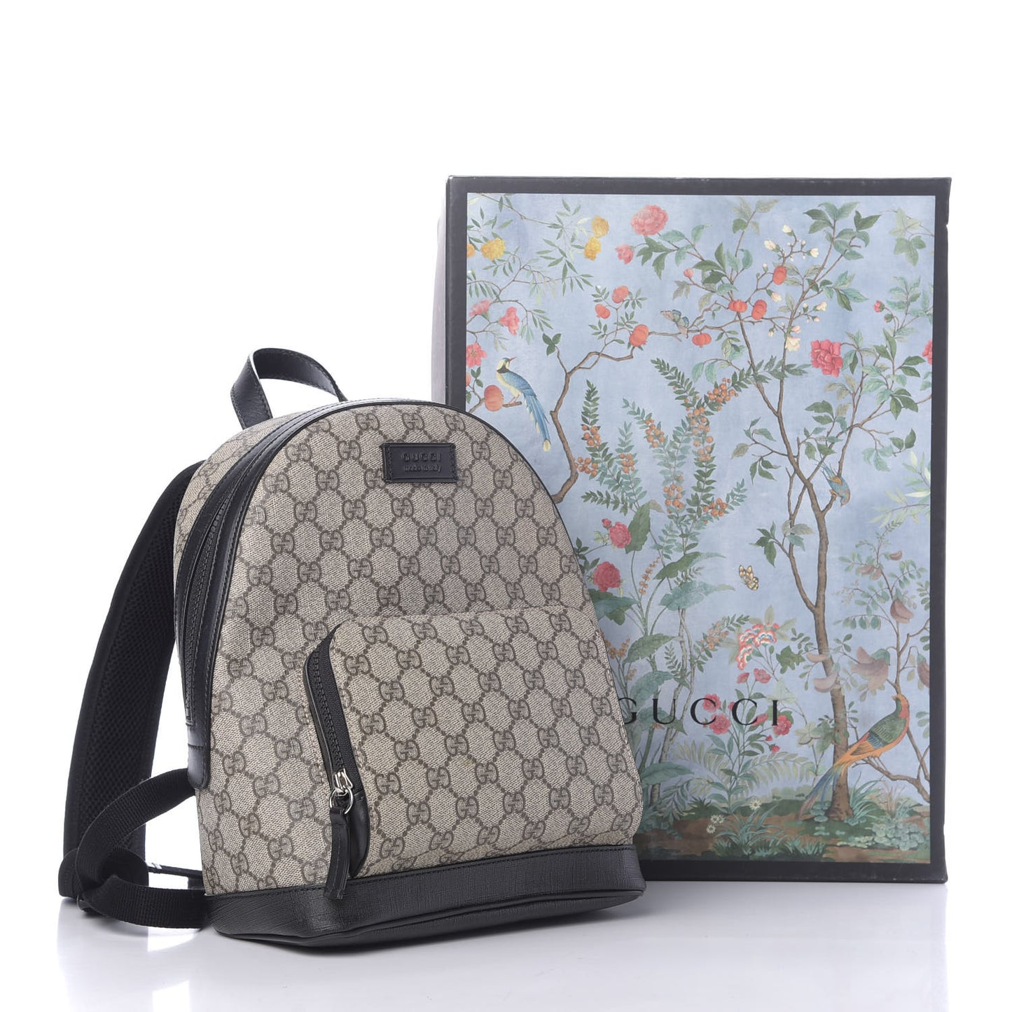 GG Supreme Monogram Small Eden Day Backpack Black