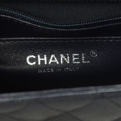 Chanel Iridescent Caviar Quilted Mini Rectangular Flap Navy Blue 6 of 11