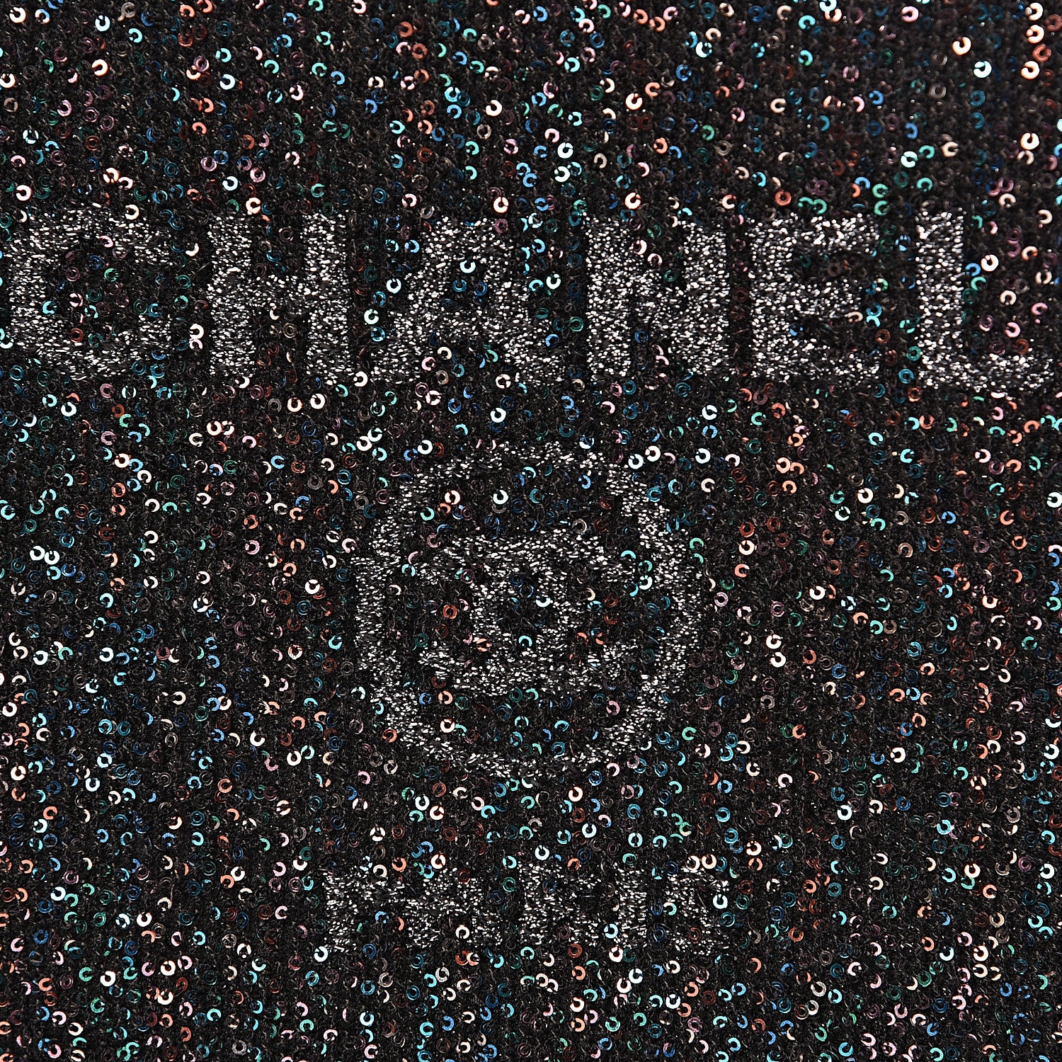 Chanel Canvas Sequin Medium Deauville Cosmetic Pouch Black 7 of 8