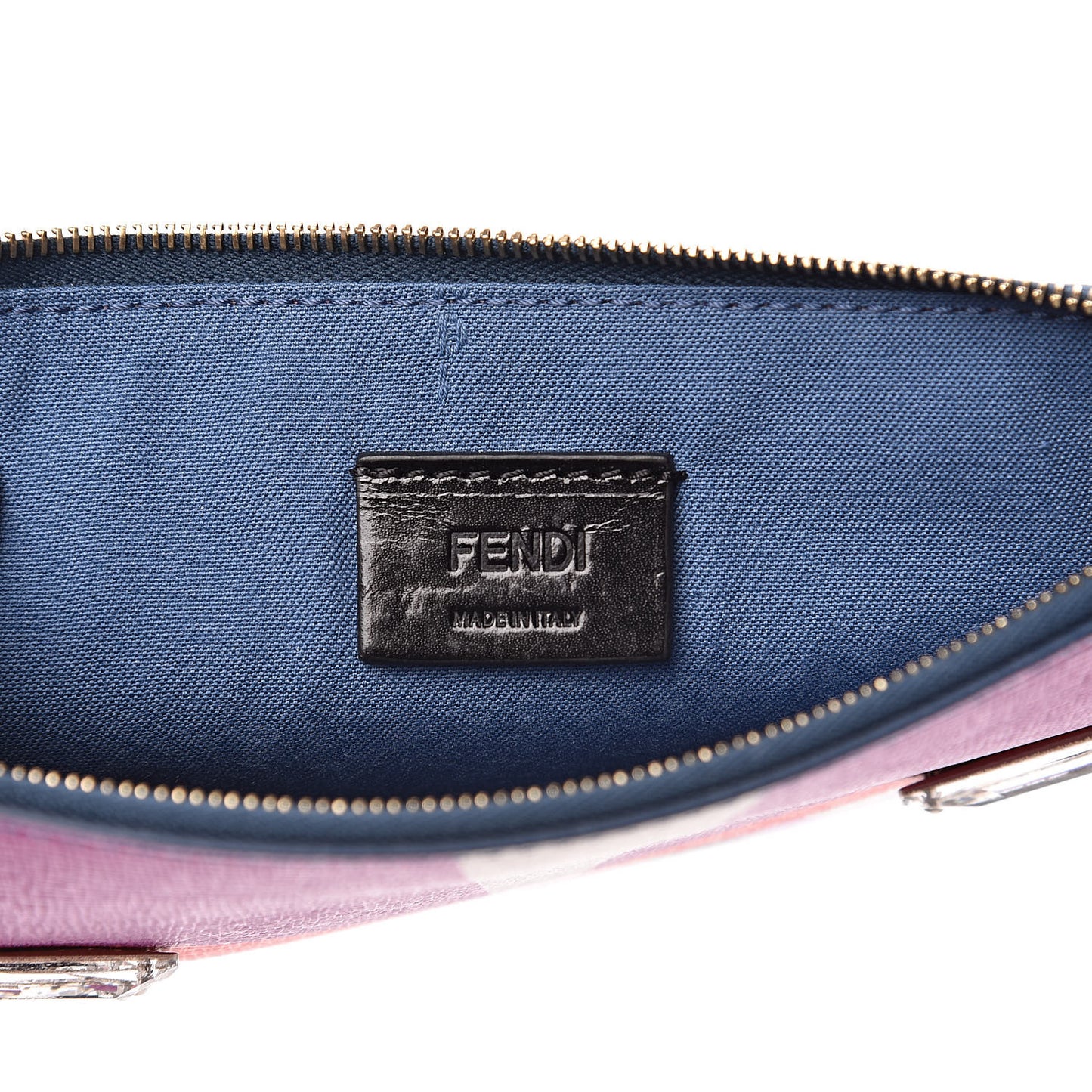 Vitello Elite Crystal Eye Monster Zip Pouch Cobalt Multicolor