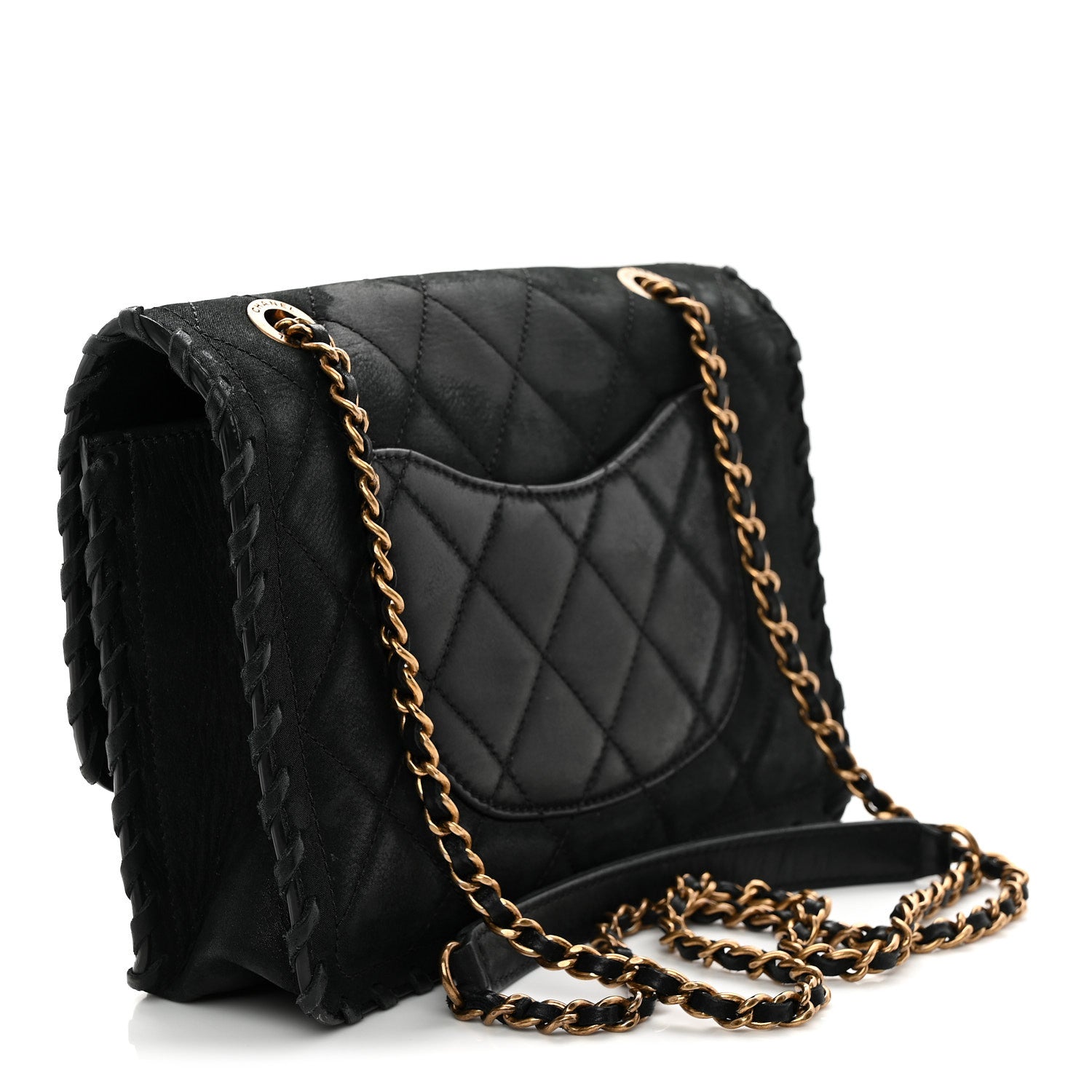 Chanel Iridescent Calfskin Small Happy Stitch Flap Black 3 of 10