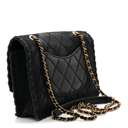Chanel Iridescent Calfskin Small Happy Stitch Flap Black 3 of 10