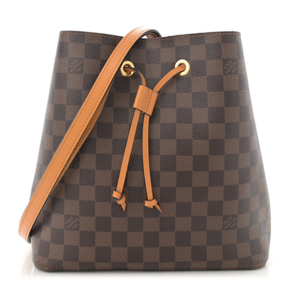 Louis Vuitton Damier Ebene Neonoe MM Safran 1 of 16