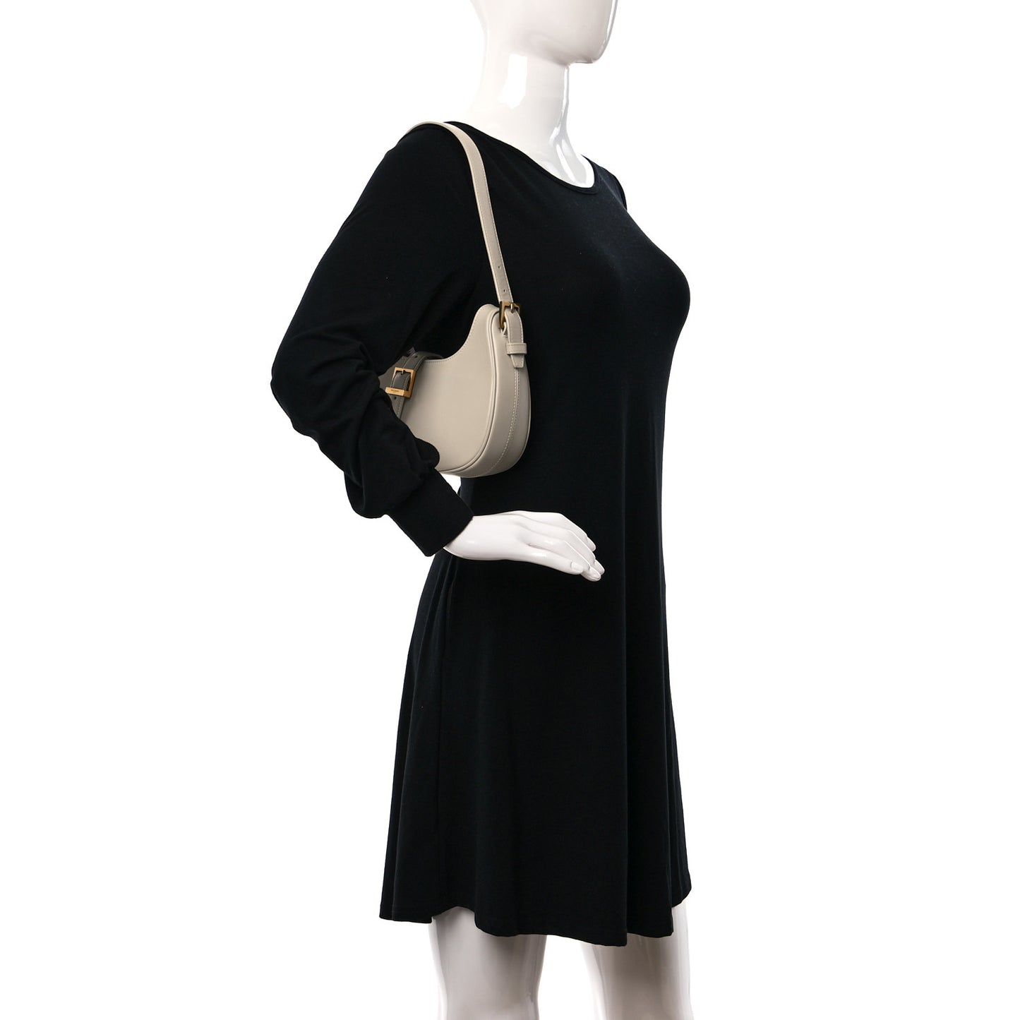 Shiny Calfskin Le Fermoir Hobo