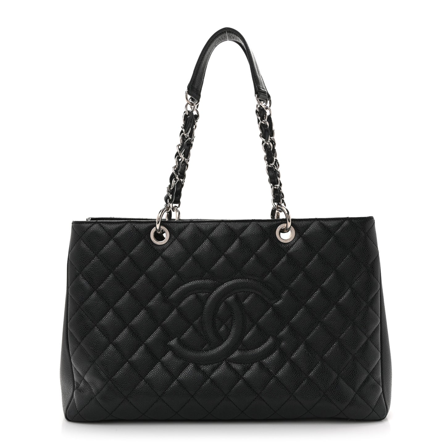 Caviar Quilted XL Grand Shopping Tote GST Black