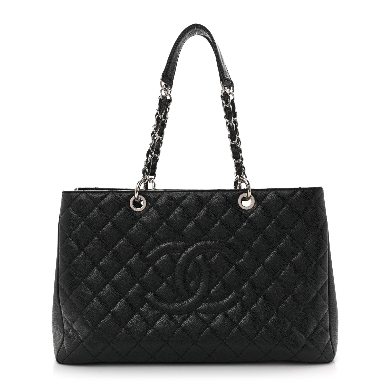 Chanel Caviar Quilted XL Grand Shopping Tote GST Black 1 of 16