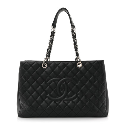 Chanel Caviar Quilted XL Grand Shopping Tote GST Black 1 of 16