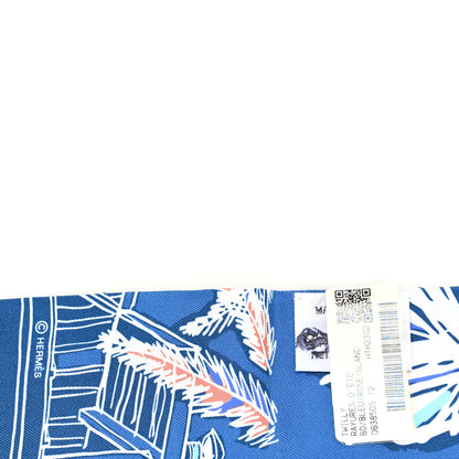 Hermes Silk Rayures D'ete Twilly Bleu Rose Blanc 3 of 3