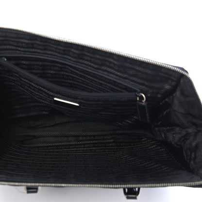 Prada Tessuto Nylon Soft Calf Tote Black 4 of 4