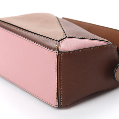 Loewe Calfskin Mini Puzzle Bag Tan Medium Pink 7 of 10