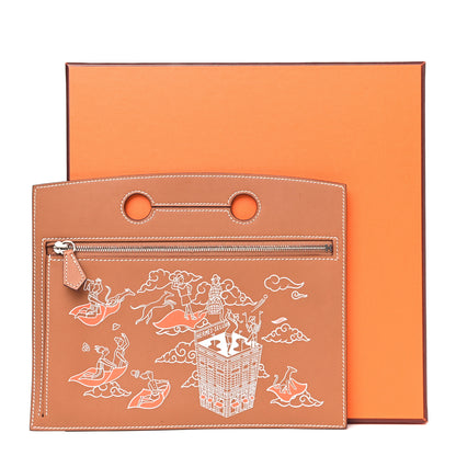 Hermes Swift HERMES Swift L'Epopee d'Hermes Backpocket Pouch 25 Gold 7 of 7