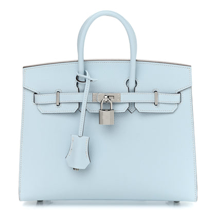 Hermes Epsom Birkin Sellier 25 Bleu Brume 1 of 11