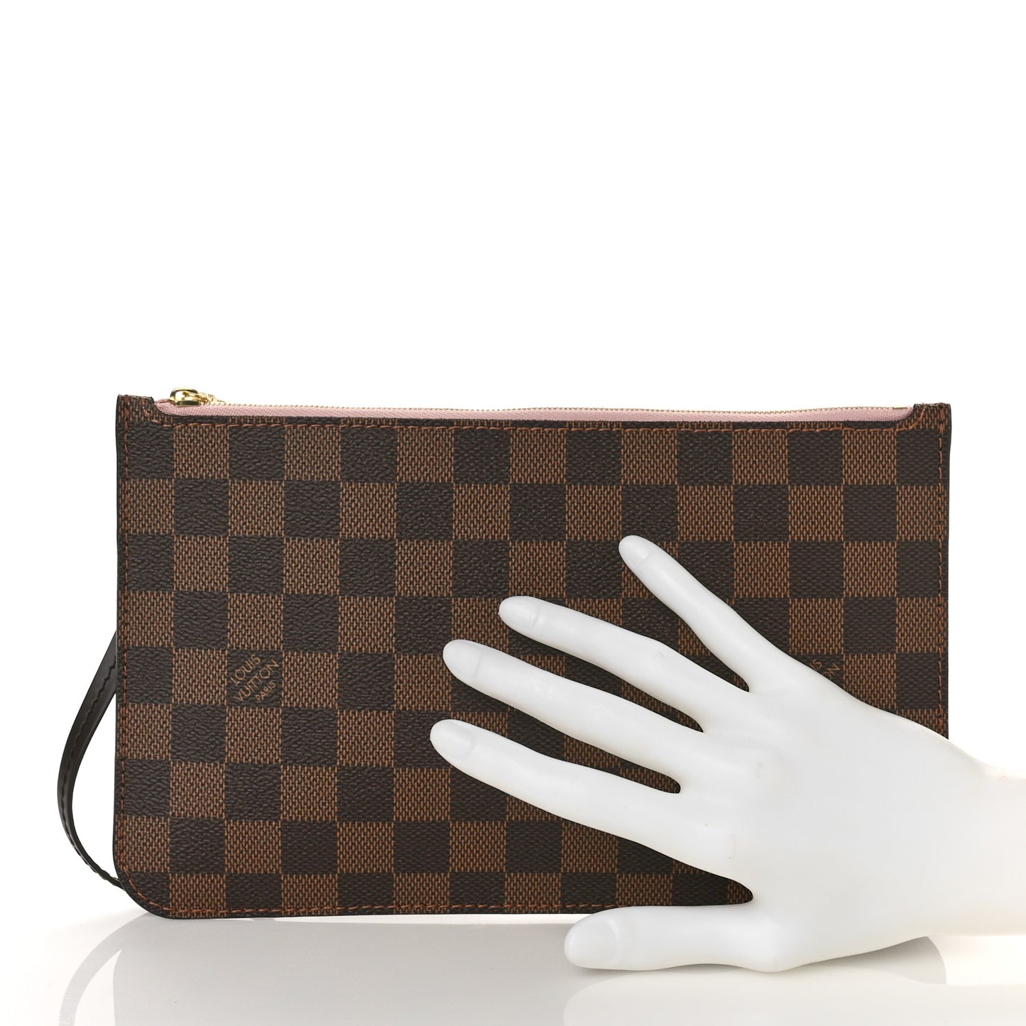 Damier Ebene Neverfull MM GM Pochette Rose Ballerine