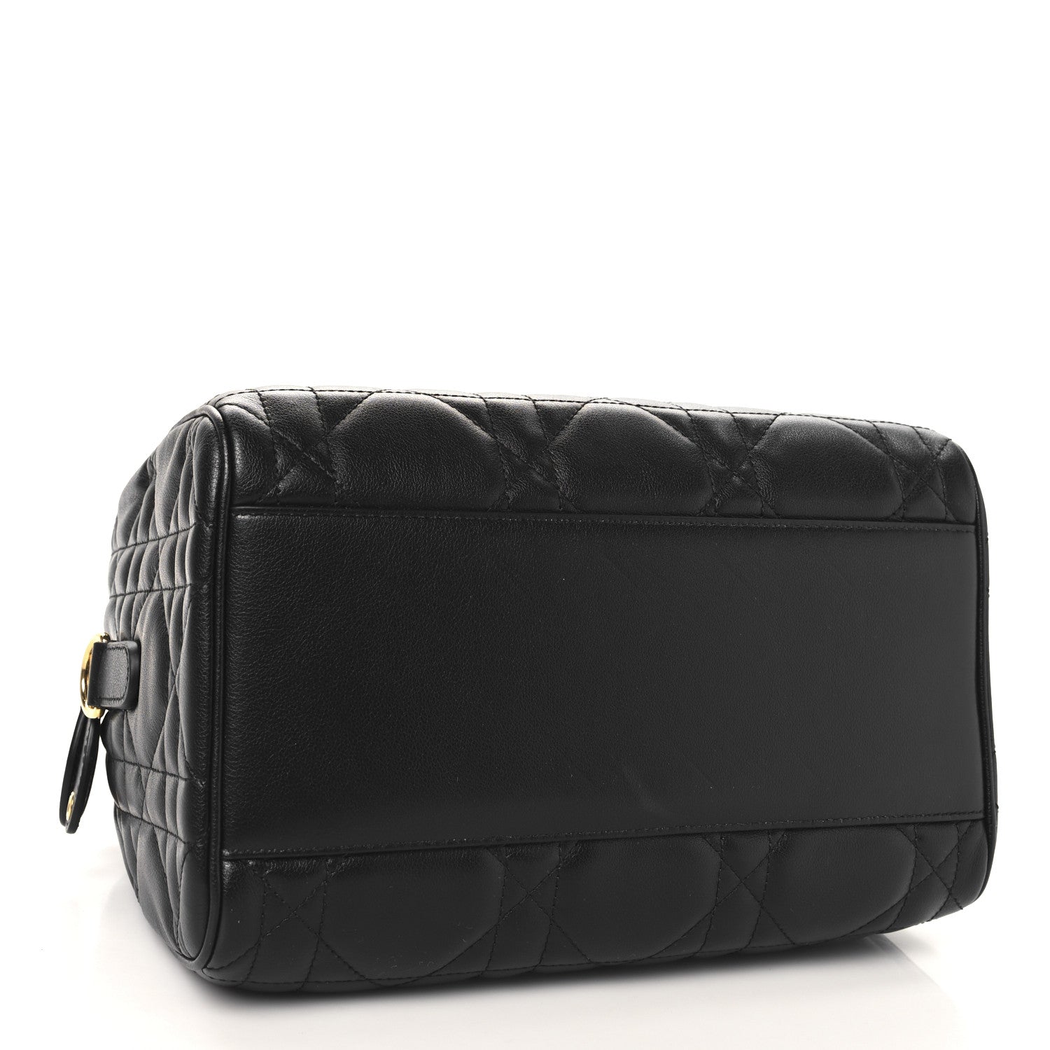 Christian Dior Calfskin Macrocannage Groove 25 Bag Black 4 of 9