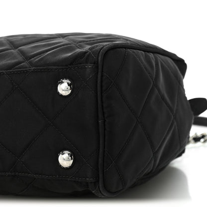 Prada Nylon Tessuto Impuntu Quilted Shoulder Bag Black 20 of 21