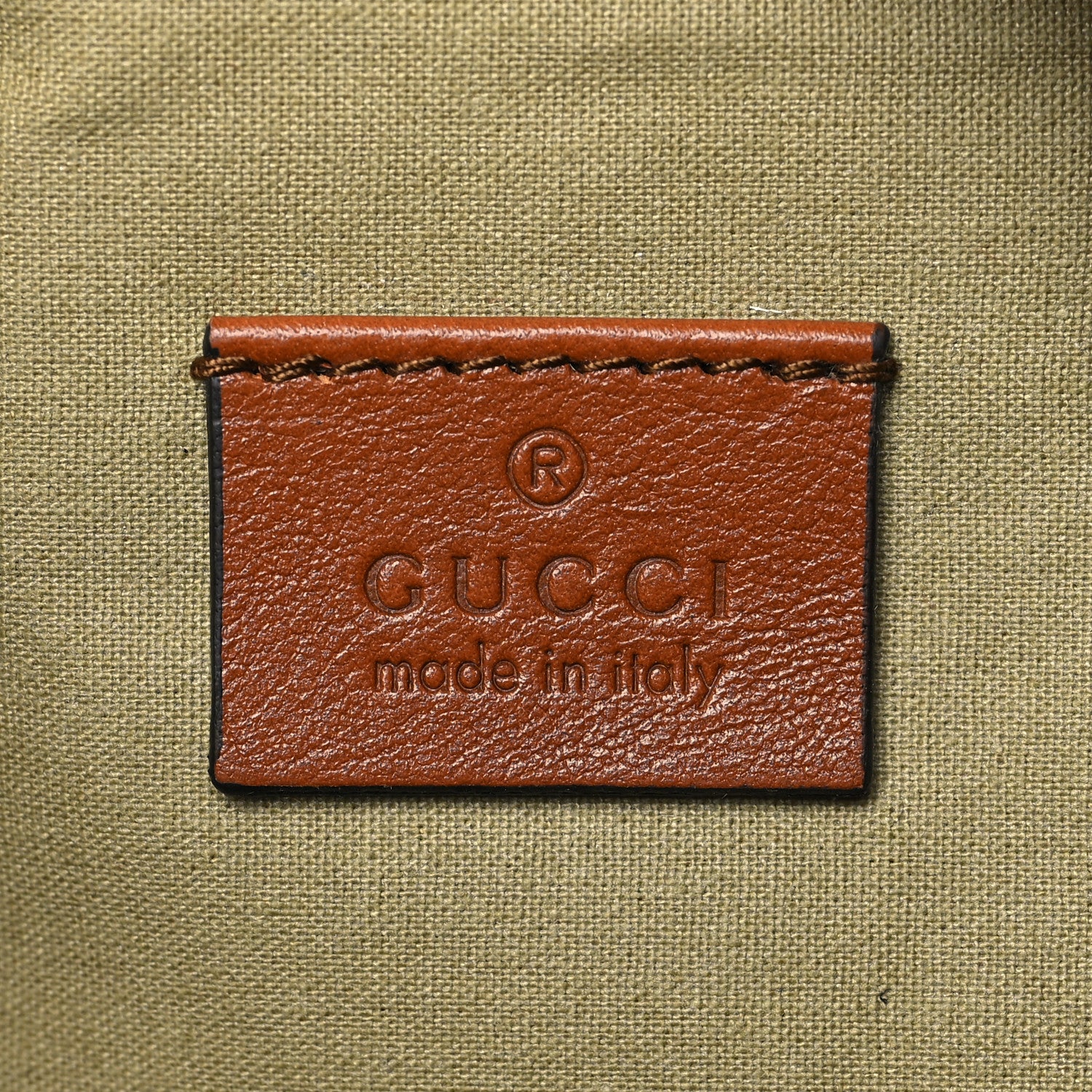 Gucci Vintage Canvas Web Belt Bag Sand Cuir 5 of 9
