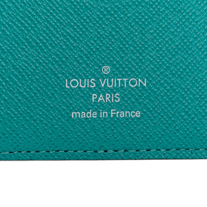 Louis Vuitton Monogram Eclipse LV Graffiti Pocket Organizer Green Lights 6 of 6