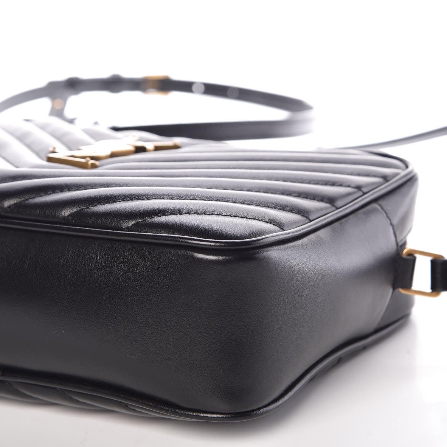 Saint Laurent Calfskin Matelasse Monogram Lou Camera Bag Black 10 of 10