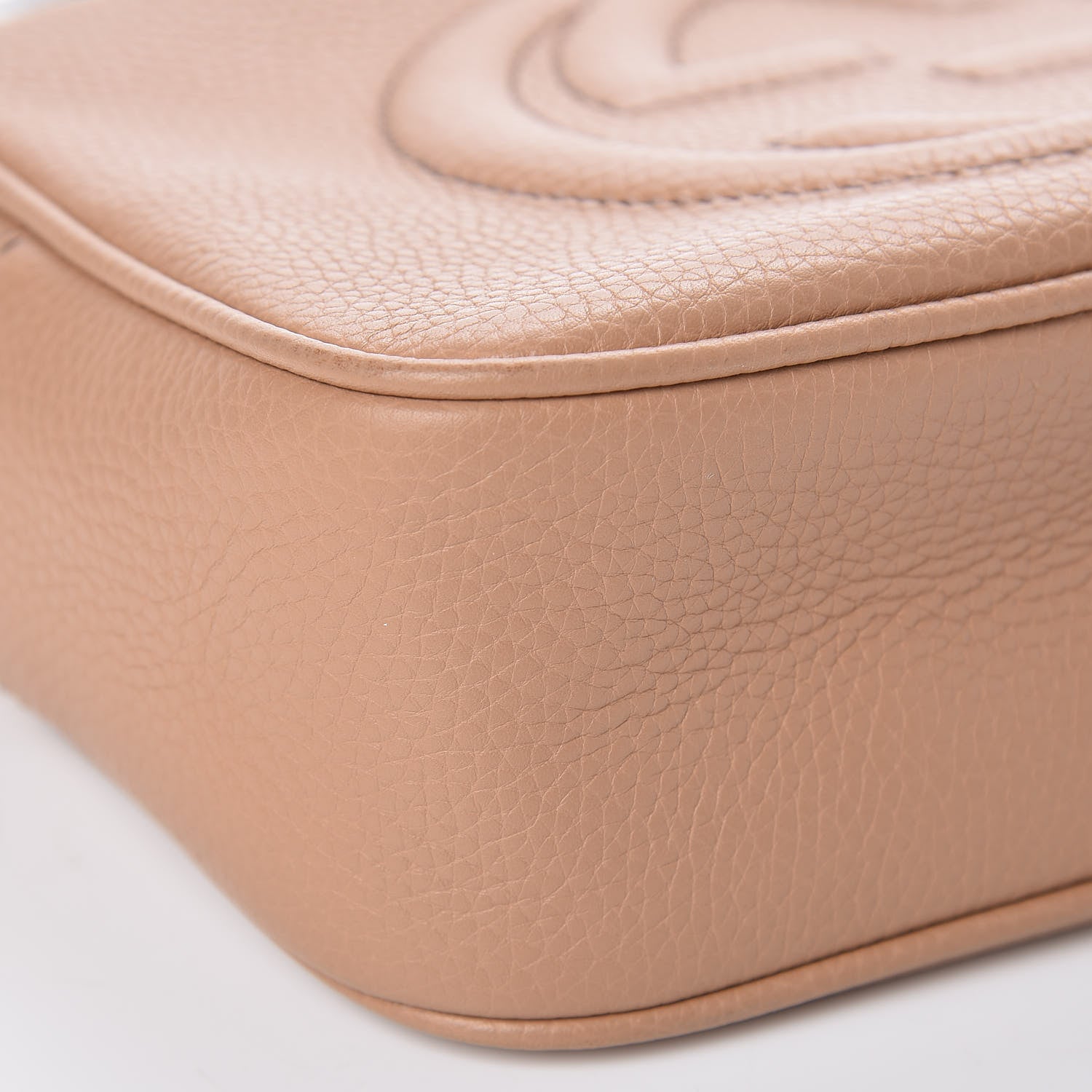 Gucci Pebbled Calfskin Small Soho Disco Bag Rose Beige 8 of 9