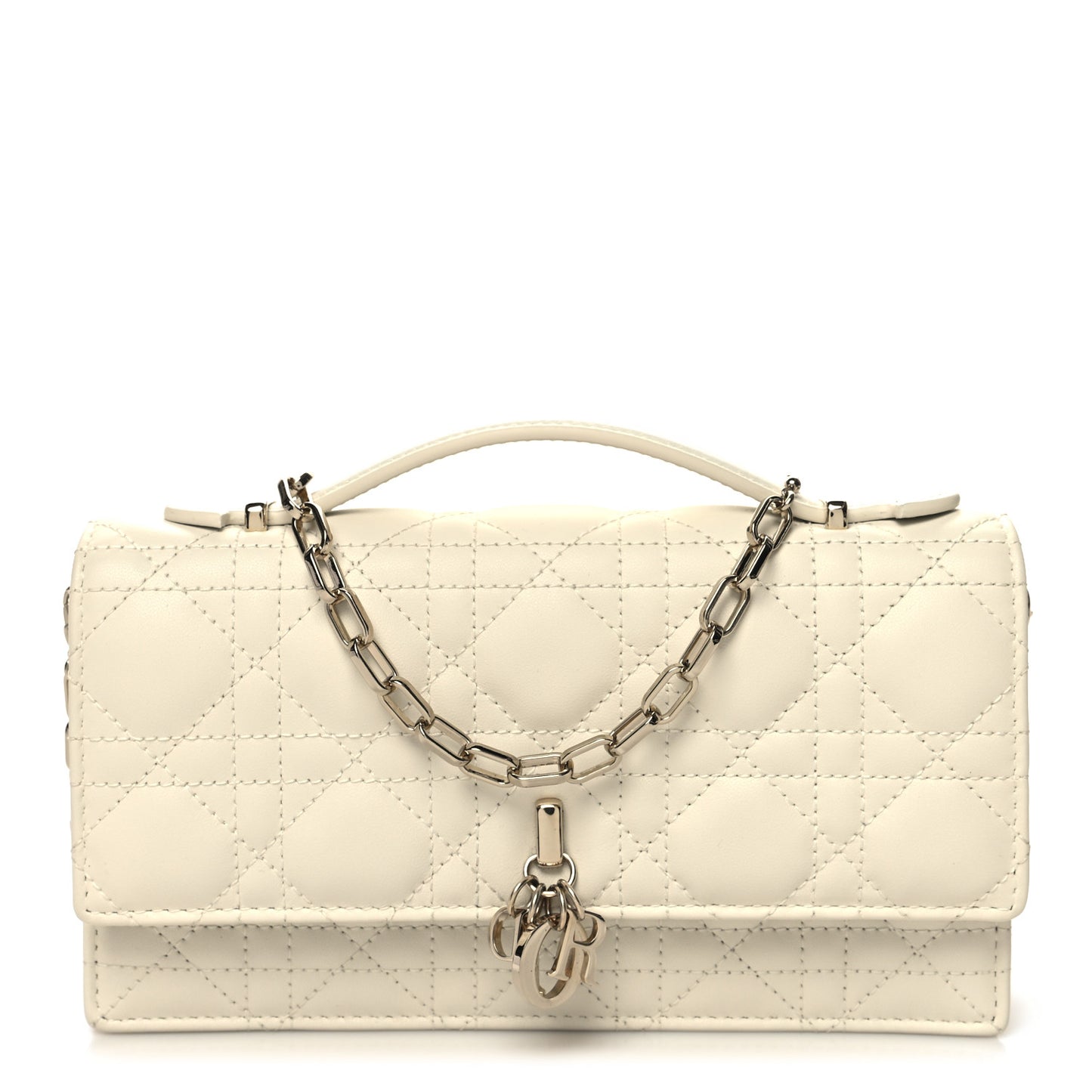 Lambskin Cannage Mini My Dior Bag Latte