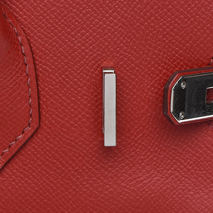 Hermes Epsom Birkin 30 Rouge Garance 15 of 38