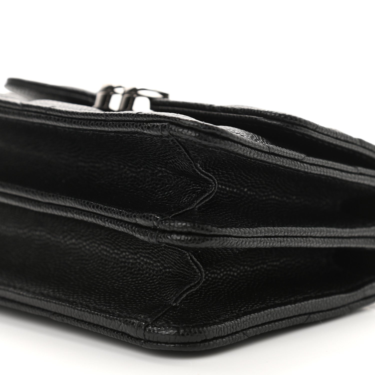Chanel Caviar Quilted Pick Me Up Clutch With Chain Black 6 of 13