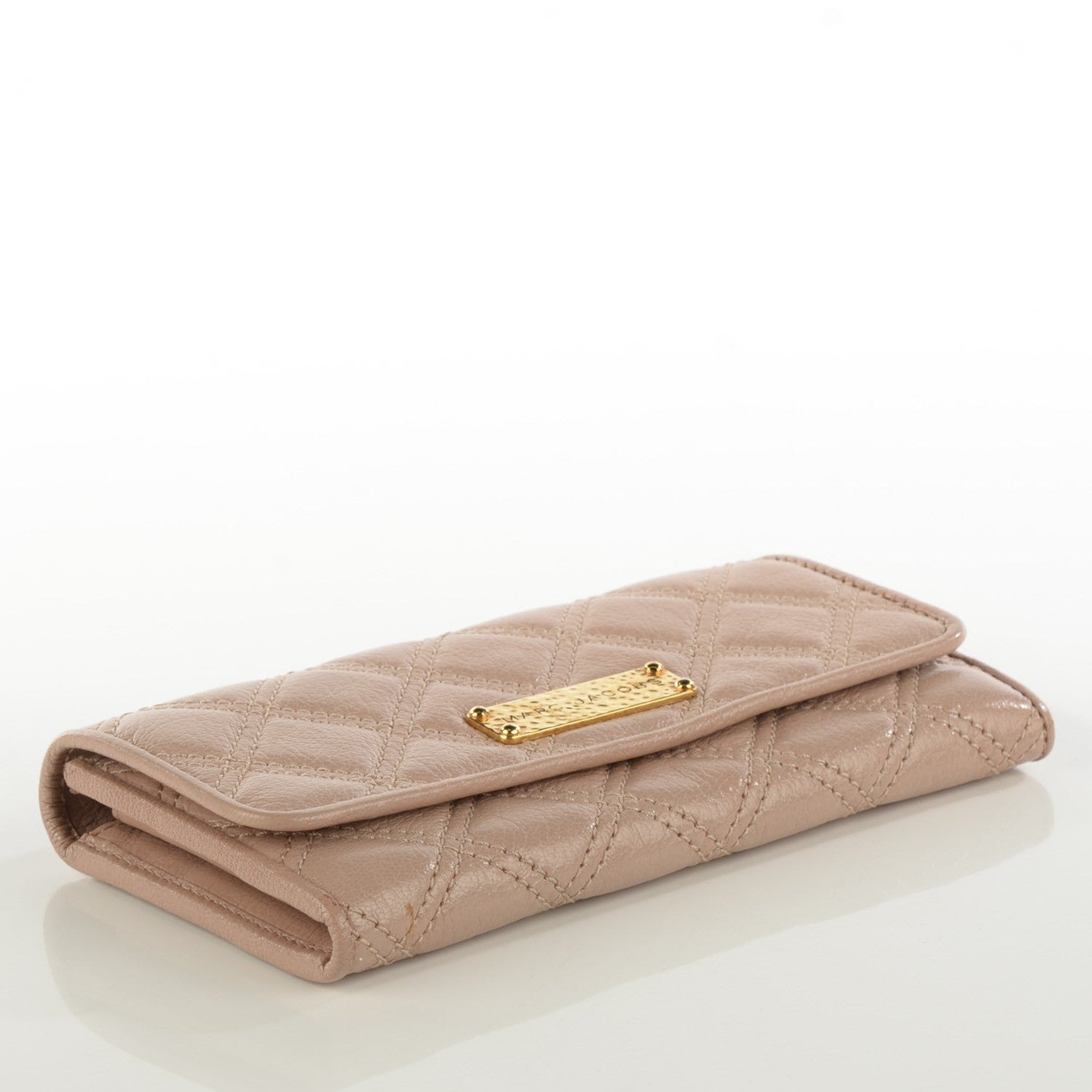 Marc Jacobs Lacquered Lambskin Baroque Double Groove Wallet Blush 4 of 7