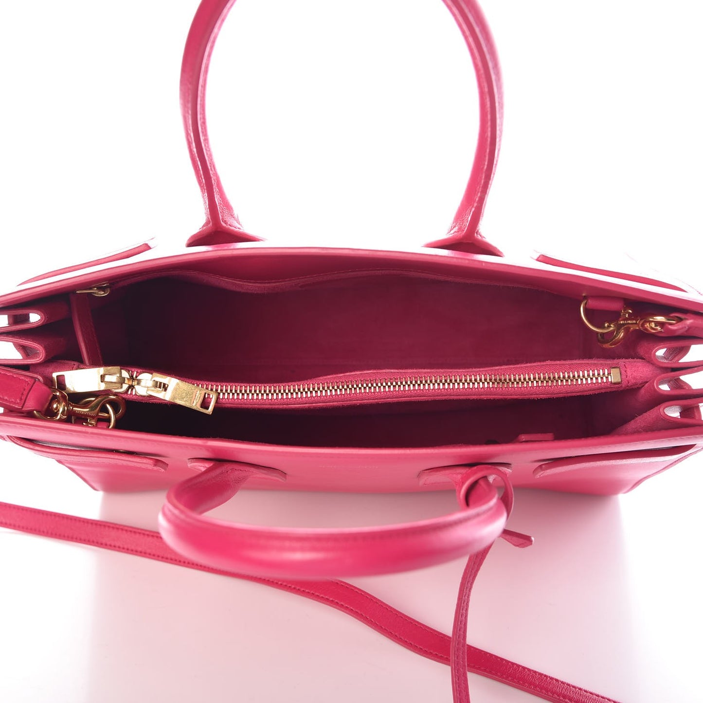 Calfskin Small Sac De Jour Lipstick Fuchsia