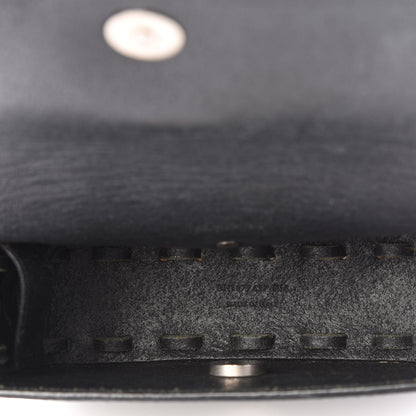Saint Laurent Calfskin Hair Monogram Crossbody Bag Black 4 of 8