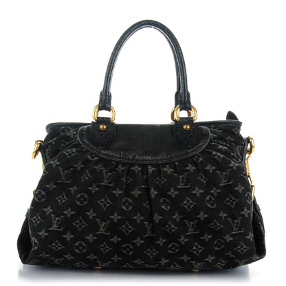 Louis Vuitton Denim Neo Cabby MM Black 1 of 6