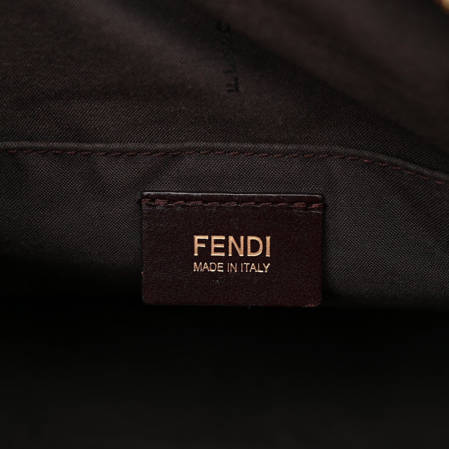 Fendi Zucchino Vitello Forever Boston Mogano Panna Erica 6 of 13