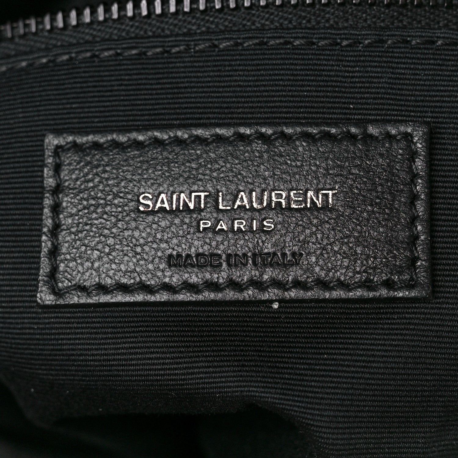 Saint Laurent Lambskin Quilted Monogram Monochrome Medium Loulou Puffer Chain Satchel Black 7 of 12