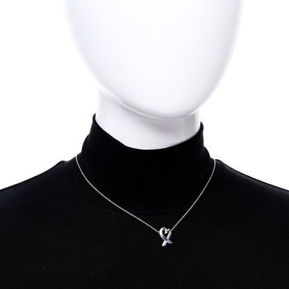 Tiffany Sterling Silver Paloma Picasso Loving Heart Pendant Necklace 2 of 5