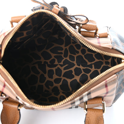 Burberry Haymarket Check Animal Print Small Blaze Satchel 5 of 9