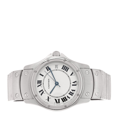 Cartier Stainless Steel 33mm Santos Ronde Automatic Watch 2 of 4