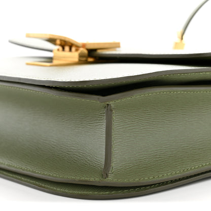 Celine Liege Calfskin Medium Classic Box Flap Bag Light Khaki 10 of 10