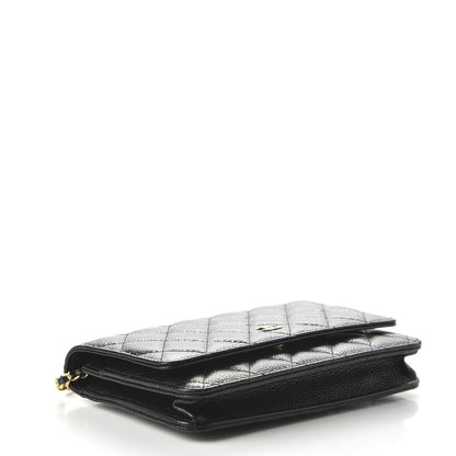 Chanel Caviar Quilted Wallet On Chain WOC Black 4 of 11