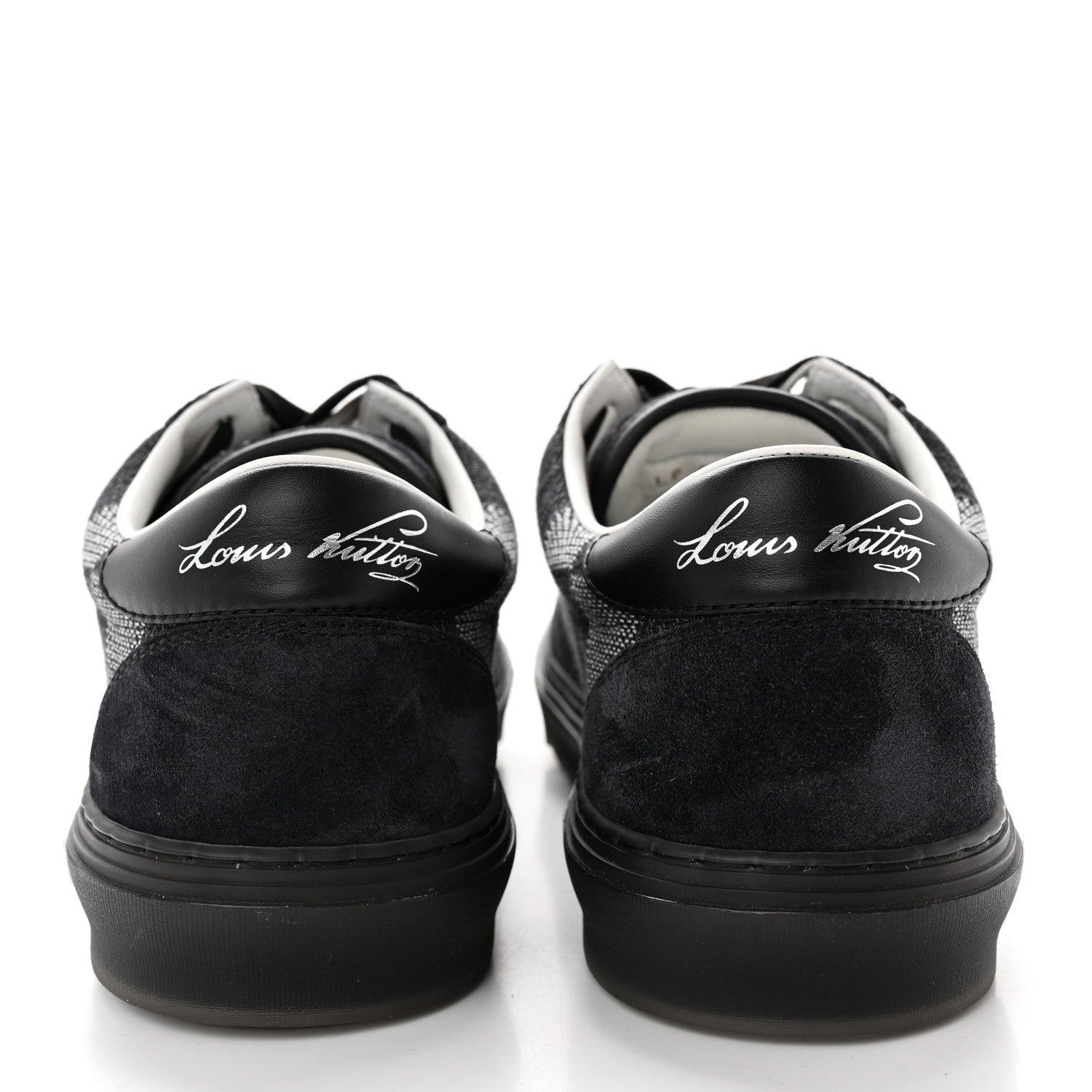Louis Vuitton Damier Distorted Mens LV Ollie Sneakers 8.5 Black 5 of 11