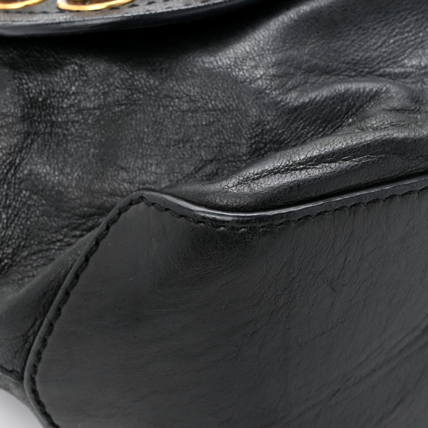 Givenchy Calfskin Bolt Stud Mirte Saddle Bag Black 10 of 21