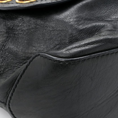 Givenchy Calfskin Bolt Stud Mirte Saddle Bag Black 10 of 21