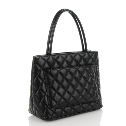 Chanel Caviar Quilted Medallion Tote Black 3 of 7